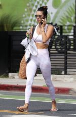 ALESSANDRA AMBROSIO Out for Morning Yoga Class at Yogaworks in Santa Monica 09/13/2019