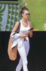ALESSANDRA AMBROSIO Out for Morning Yoga Class at Yogaworks in Santa Monica 09/13/2019