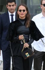 ALICIA KINADER Heading to LVMH Prize Young Fashion Designers Talents in Paris 09/04/2019