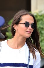 ALICIA VIKANDER and Michael Fassbender Out in Paris 09/05/2019