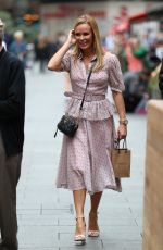 AMANDA HOLDEN Leaves Heart Radio in London 09/11/2019