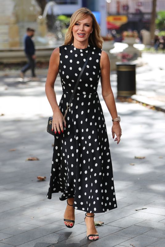 AMANDA HOLDEN Leaves Heart Radio in London 09/13/2019