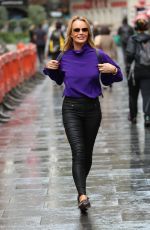 AMANDA HOLDEN leaves Heart Radio Show in London 09/24/2019
