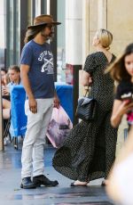 AMBER HEARD Shopping at Iguana Vintage Clothing Store in Hollywood 09/08/2019