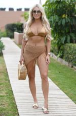 AMBER TOWIE in Bikini on the Set of TOWIE in Marbella 09/22/2019