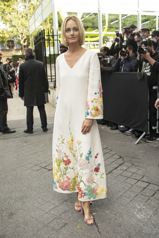 AMBER VALLETTA at Valentino Fashion Show in Paris 09/29/2019