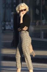ANA DE ARMAS on the Set of Blonde in Los Angeles 09/16/2019