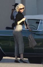 ANA DE ARMAS on the Set of Blonde in Los Angeles 09/16/2019