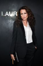 ANDIE MACDOWELL at Saint Laurent Womenswear Fasion Show at PFW in Paris 09/24/2019