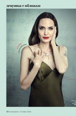 ANGELINA JOLIE in Cosmopolitan Magazine, Russia October 2019
