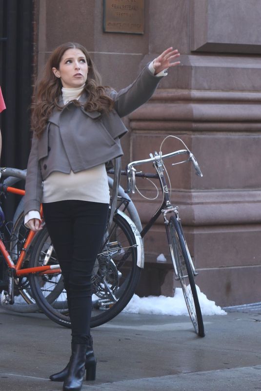 ANNA KENDRICK on the Set of Love Life in New York 09/06/2019
