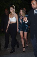 ASHLEY BENSON and CARA DELEVINGNE Arrives at DKNY Fashion Show in New York 09/09/2019