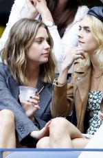 ASHLEY BENSON and CARA DELEVINGNE at US Open 2019 in New York 09/07/2019