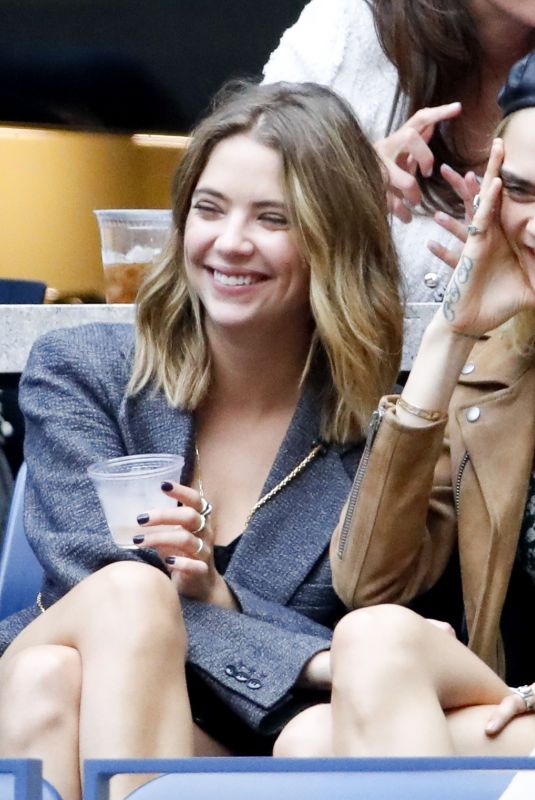 ASHLEY BENSON and CARA DELEVINGNE at US Open 2019 in New York 09/07/2019