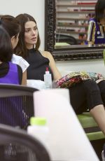 ASHLEY GREENE at a Nail Salon in Los Angeles 09/11/2019