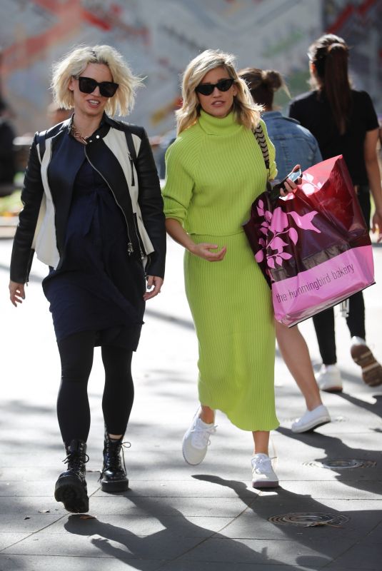 ASHLEY ROBERTS and Pregnant KIMBERLY WYATT Leaves Heart Radio Show in London 09/13/2019