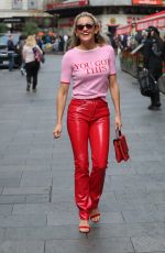 ASHLEY ROBERTS Arrives at Heart Radio in London 09/03/2019