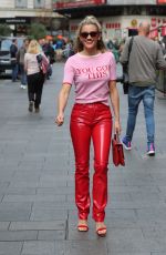 ASHLEY ROBERTS Arrives at Heart Radio in London 09/03/2019