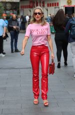 ASHLEY ROBERTS Arrives at Heart Radio in London 09/03/2019