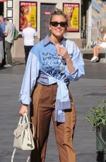 ASHLEY ROBERTS Leaves Radio Breakfast Show in London 09/02/2019