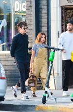 ASHLEY TISDALE and Christopher French Out in Los Angeles 09/11/2019