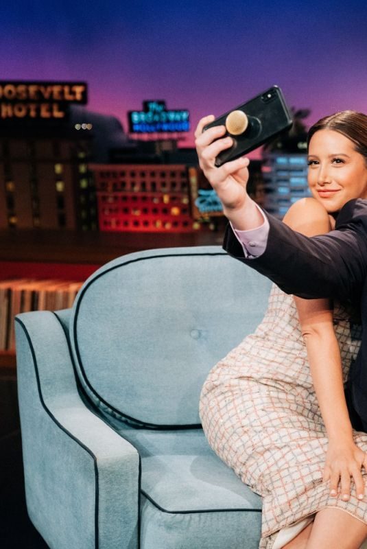 ASHLEY TISDALE at Late Late Show with James Corden 09/25/2019