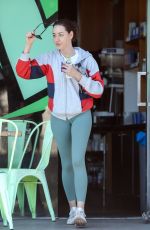 AUBREY PLAZA Out with Her Dogs in Los Angeles 08/22/2019