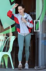 AUBREY PLAZA Out with Her Dogs in Los Angeles 08/22/2019