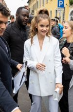 BARBARA PALVIN Out at Milan Fashion Week 09/22/2019