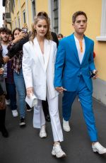 BARBARA PALVIN Out at Milan Fashion Week 09/22/2019