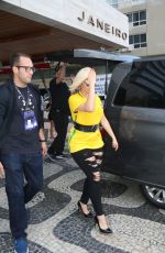BEBE REXHA Heading to City of Rock in Barra Da Tijuca in Rio De Janeiro 09/27/2019