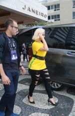BEBE REXHA Heading to City of Rock in Barra Da Tijuca in Rio De Janeiro 09/27/2019