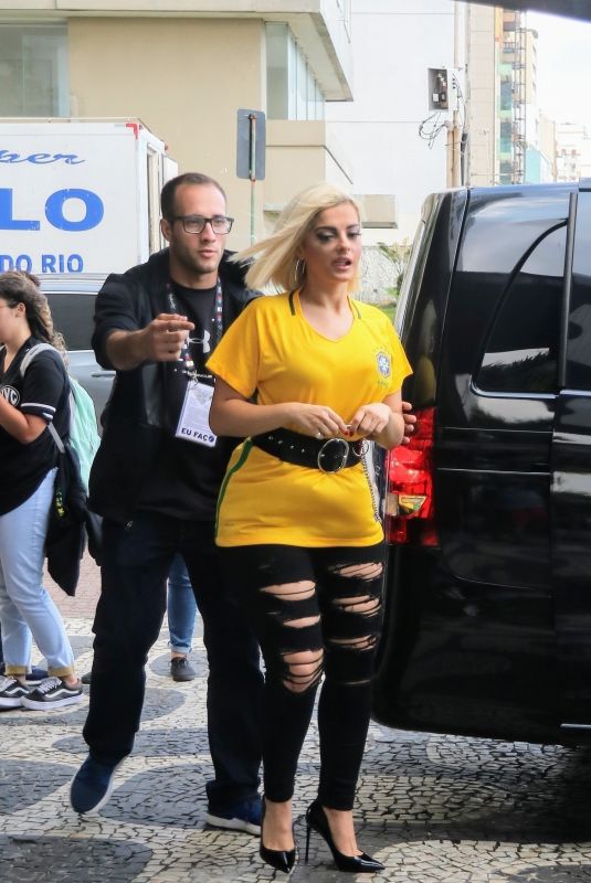 BEBE REXHA Heading to City of Rock in Barra Da Tijuca in Rio De Janeiro 09/27/2019