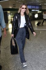 BELLA HADID Arrives at MFW in Milan 09/17/2019