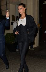 BELLA HADID Arrives at Rihanna x Fenty After-party in Paris 09/26/2019