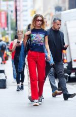 BELLA HADID Arrives at Zayn Malik