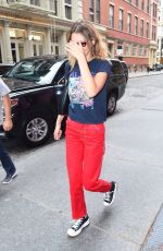 BELLA HADID Arrives at Zayn Malik