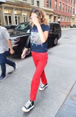 BELLA HADID Arrives at Zayn Malik