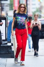 BELLA HADID Arrives at Zayn Malik