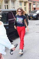 BELLA HADID Arrives at Zayn Malik