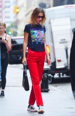 BELLA HADID Arrives at Zayn Malik