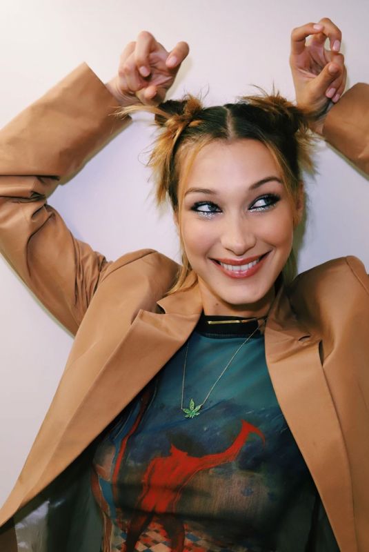 BELLA HADID - Fendi Fashion Show Backstage, September 2019