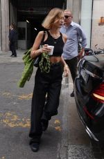 BELLA HADID Leaves Alberta Ferretti Fashion Show in Milan 09/18/2019