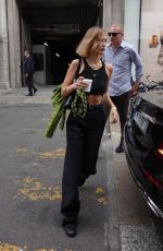 BELLA HADID Leaves Alberta Ferretti Fashion Show in Milan 09/18/2019