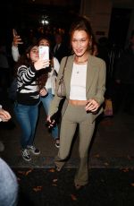 BELLA HADID Leaves Royal Monceau Hotel in Paris 09/23/2019