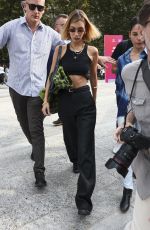 BELLA HADID Out and About in Milan 09/18/2019