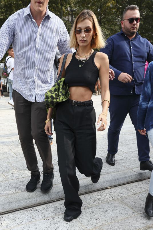 BELLA HADID Out and About in Milan 09/18/2019