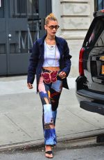 BELLA HADID Out and About in New York 09/08/2019