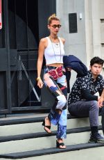 BELLA HADID Out and About in New York 09/08/2019