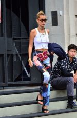 BELLA HADID Out and About in New York 09/08/2019